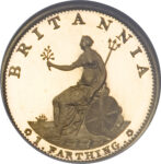 Золота монета 1 Farthing (фартинг) Великобританія