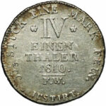 Серебряная монета ¼ Талера (¼ Thaler) Германия