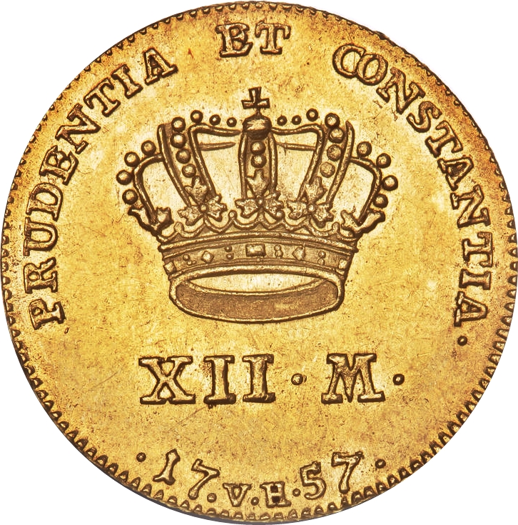 Золотая монета 12 Марок (12 Mark) Дания