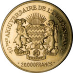 Золота монета 20 000 Франків (20 000 Francs) Чад