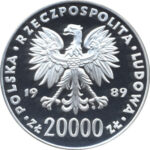 Серебряная монета 20 000 Злотых (20 000 Złotych) Польша