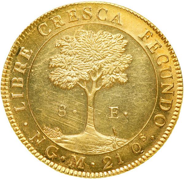 Золотая монета 8 Эскудо (8 Escudos) ЦАР