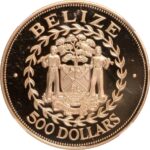 Золота монета 500 доларів Белізу