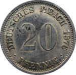 Срібна монета 20 Пфенігів (20 Pfennig) Німеччина