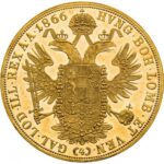 Золотая монета 4 дуката Австро-Венгрии