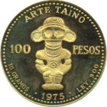 Золота монета 100 Песо (100 Pesos) Домінікана