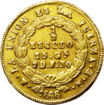 Золота монета ½ ескудо (½ Escudo) Болівія
