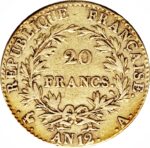 Золота монета 20 Франків (20 Francs) Франція