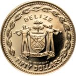 Золота монета 50 доларів Белізу
