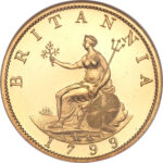 Золота монета ½ Penny (1/2 пенні) Великобританія