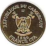 Золота монета 1500 Франків (1500 Francs) Камерун