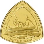 Золота монета 3 долари Бермудських островів