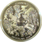 Серебряная монета 200 Долларов Канады