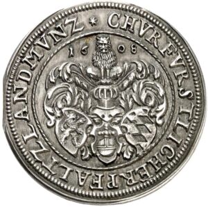 Серебряная монета Гульден Средневековой Германии