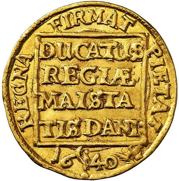 Золотая монета 1 Дукат (1 Ducat) Дания