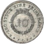 Серебряная монета 10 Крейцеров (10 Kreuzer) Германия