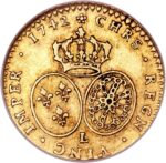 Золота монета ½ Дьєра (½ d'Or) Франція