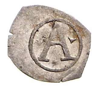 Серебряная монета Пфенниг Средневековой Германии