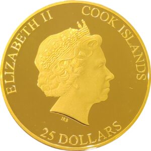 Золотая монета 25 Долларов Островов Кука