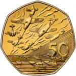 Золота монета 50 Pence (50 пенсів) Великобританія