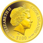 Золота монета 100 Доларів Островів Кука