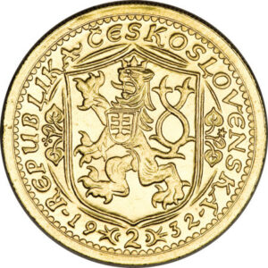 Золотая монета 2 Дуката (2 Dukáty) Чехословакия