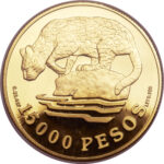 Золотая монета 15 000 Песо (15 000 Pesos) Колумбия