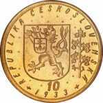 Золота монета 10 Дукатів (10 Dukátů) Чехословаччина