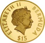 Золота монета 15 доларів Бермудських островів