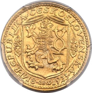 Золотая монета 1 Дукат (1 Dukát) Чехословакия
