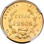 Золота монета 5 Песо (5 Pesos) Коста-Ріка