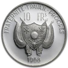 Серебряная монета 10 Франков (10 Francs) Нигер