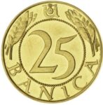 Золота монета 25 Баниць (25 Banica) Хорватія