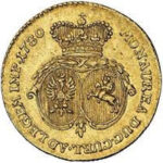 Золота монета 2 Дуката (2 Dukats) Курляндія