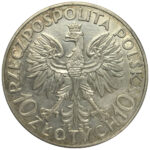 Серебряная монета 10 Злотых (10 Złotych) Польша