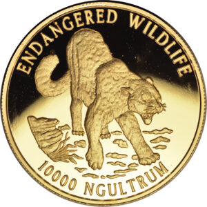 Золотая монета 10 000 Нгултрумов (10 000 Ngultrums) Бутана