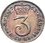 Серебряная монета 3 Пенса (3 Pence) Великобритания