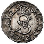 Серебряная монета Шеляг (1/3 Гроша) Средневековой Польши