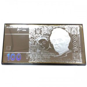 Серебряная банкнота 100 гривен Украины