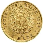 Золота монета 5 Марок Німеччина