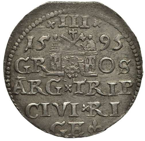 Серебряная монета Трояк (3 гроша) Средневековой Литвы