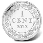 Серебряная монета 1 Цент Канады