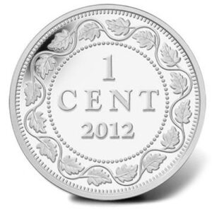 Серебряная монета 1 Цент Канады
