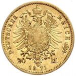 Золота монета 20 Марок Німеччина