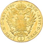 Золота монета 2 дукати Австро-Угорщини.