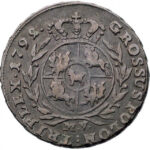 Медная монета Трояк (3 Гроша) Средневековой Европы