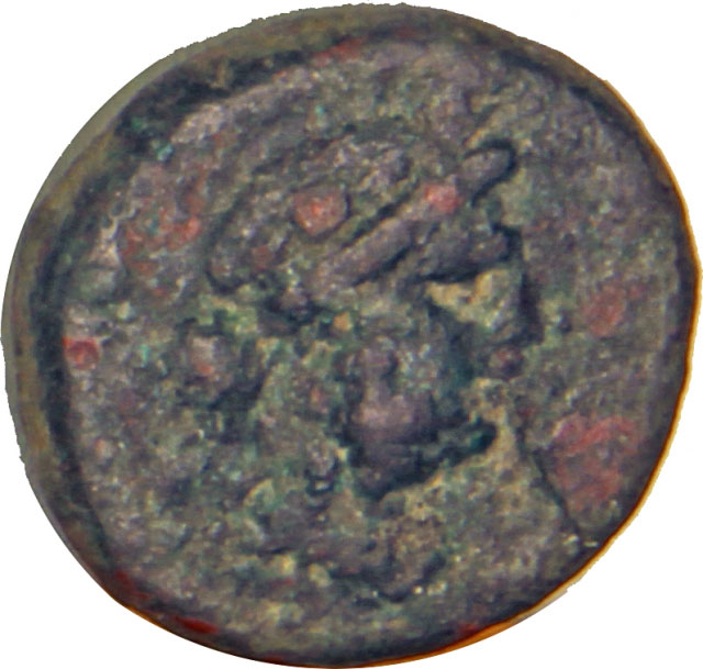 Медная монета Дихалк Древней Греции