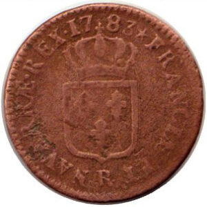 Медная монета Су Средневековой Европы