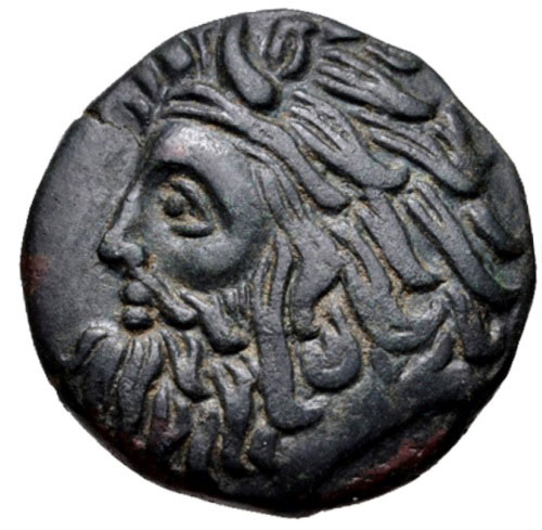 Медная монета Борисфен древнего Рима