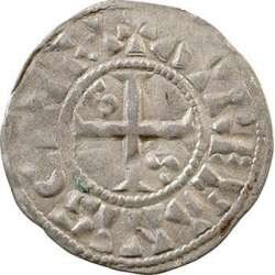 Медная монета Денье Средневековой Европы